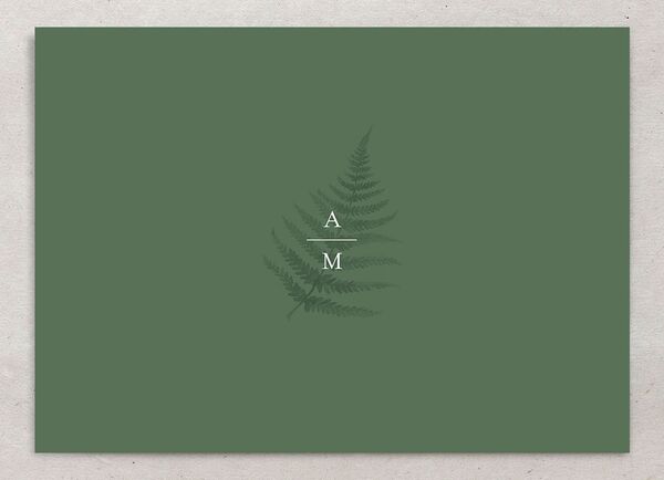 Forever Fern Save the Date Cards back in Jewel Green