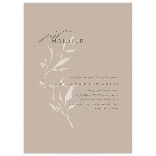 Rustic Minimal Change the Date Cards - Champagne