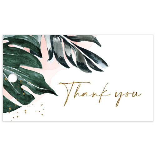 Tropical Foliage Favor Gift Tags