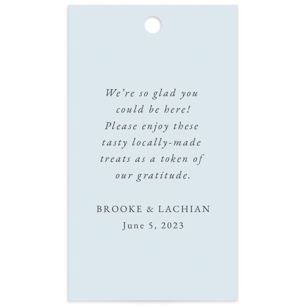 Watercolor Hydrangea Favor Gift Tags back in French Blue