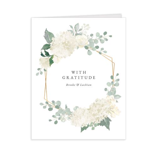 Watercolor Hydrangea Thank You Cards