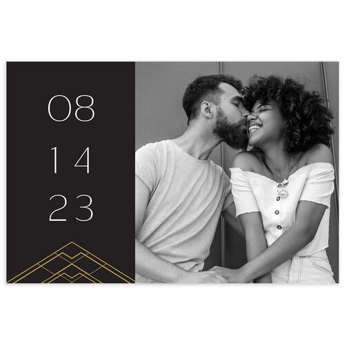 Statement Deco Save the Date Postcards