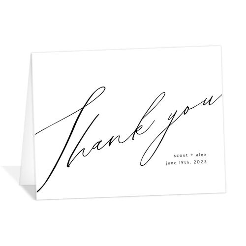 Charming Calligraphy Thank You Cards