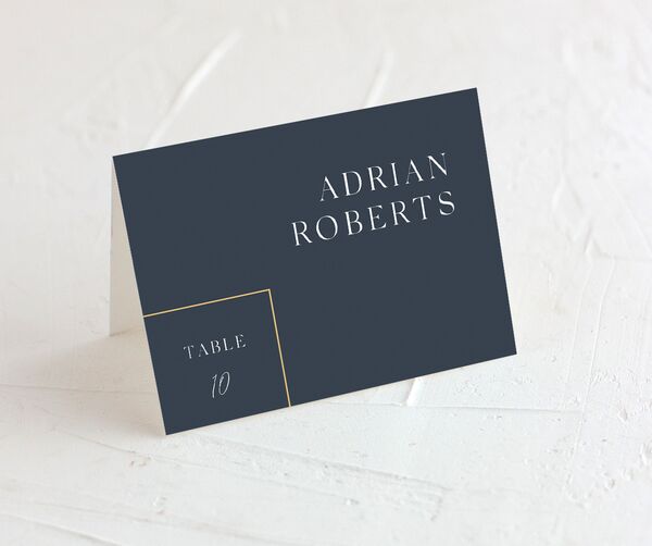 Elegant Type Place Cards front in Rose Pink