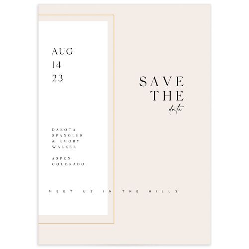 Elegant Type Save the Date Cards