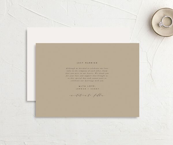 Chic Typography Change the Date Cards front-and-back in Pure White