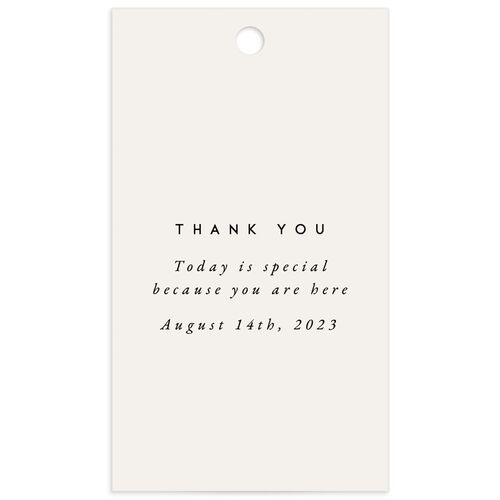 Chic Typography Favor Gift Tags