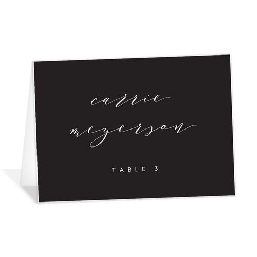 Chic Typography Place Cards