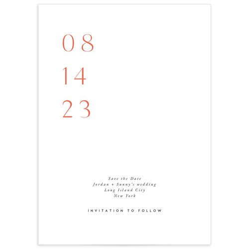Chic Typography Save the Date Cards