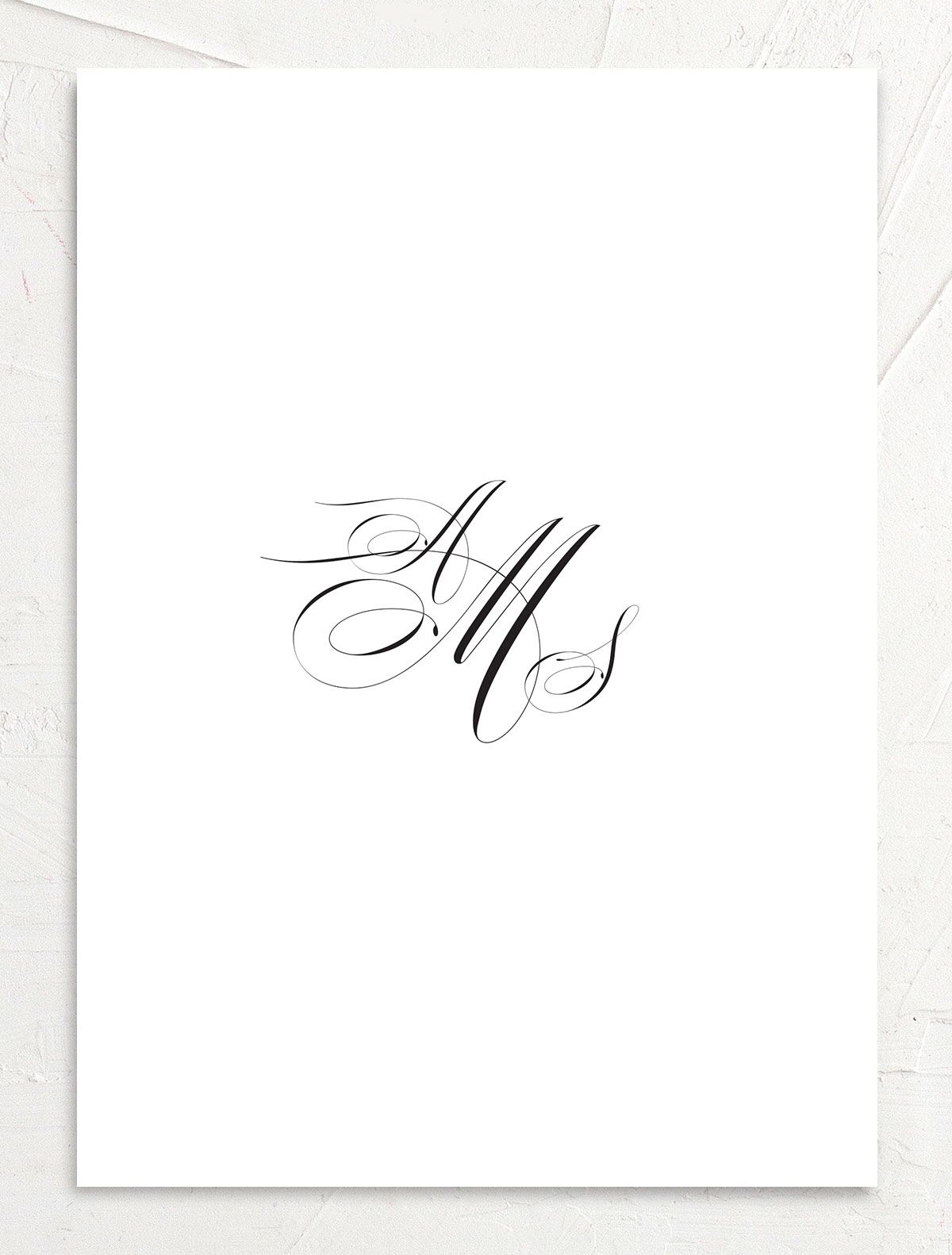 Sophisticated Script Rehearsal Dinner Invitations back in Pure White