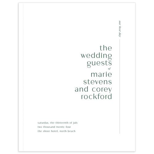 Modern Minimal Wedding Guest Book