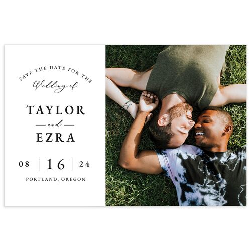 Classic Bold Save the Date Postcards