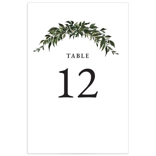 Classic Bold Table Numbers