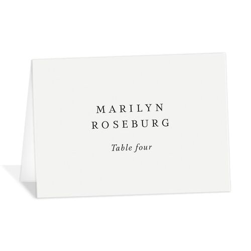 Classic Understated Place Cards