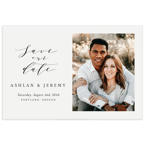 Classic Understated Save the Date Postcards
