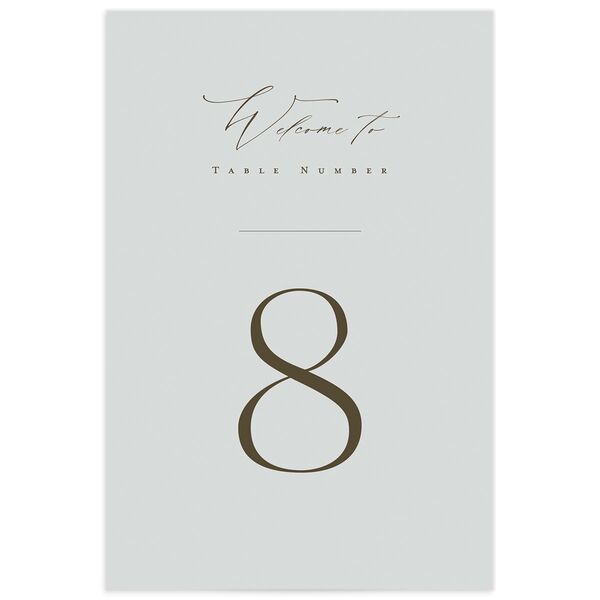 Classic Palette Table Numbers front in Rose Pink