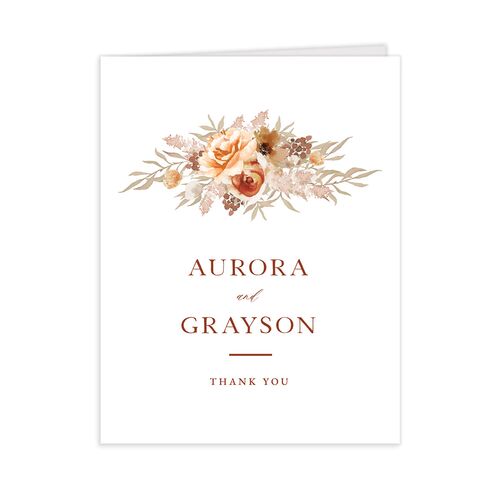 Bohemian Blossoms Thank You Cards