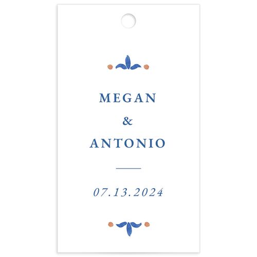 Spanish Mosaic Favor Gift Tags