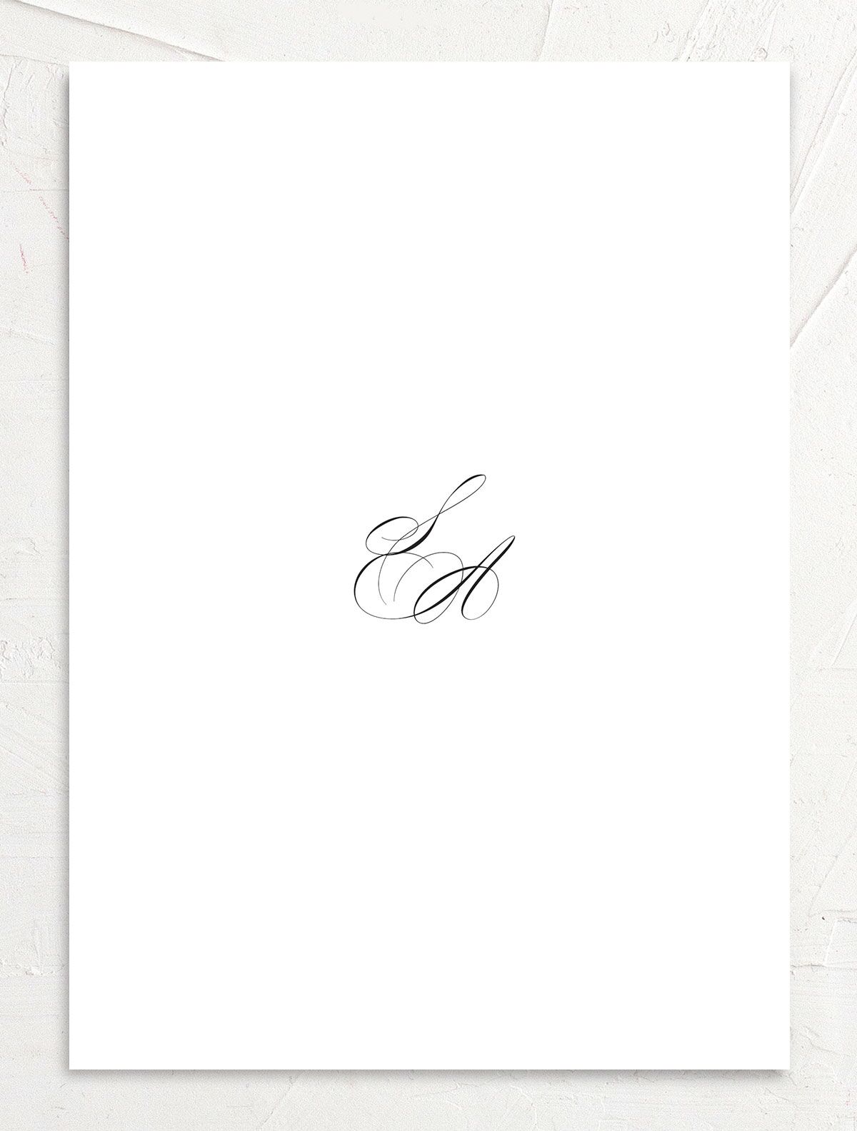 Classic Script Save the Date Cards back in Pure White