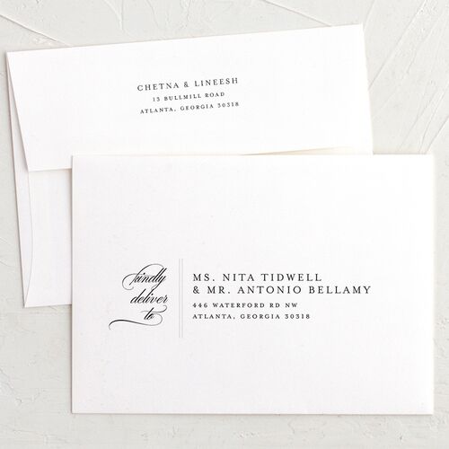 Classic Script Wedding Invitation Envelopes