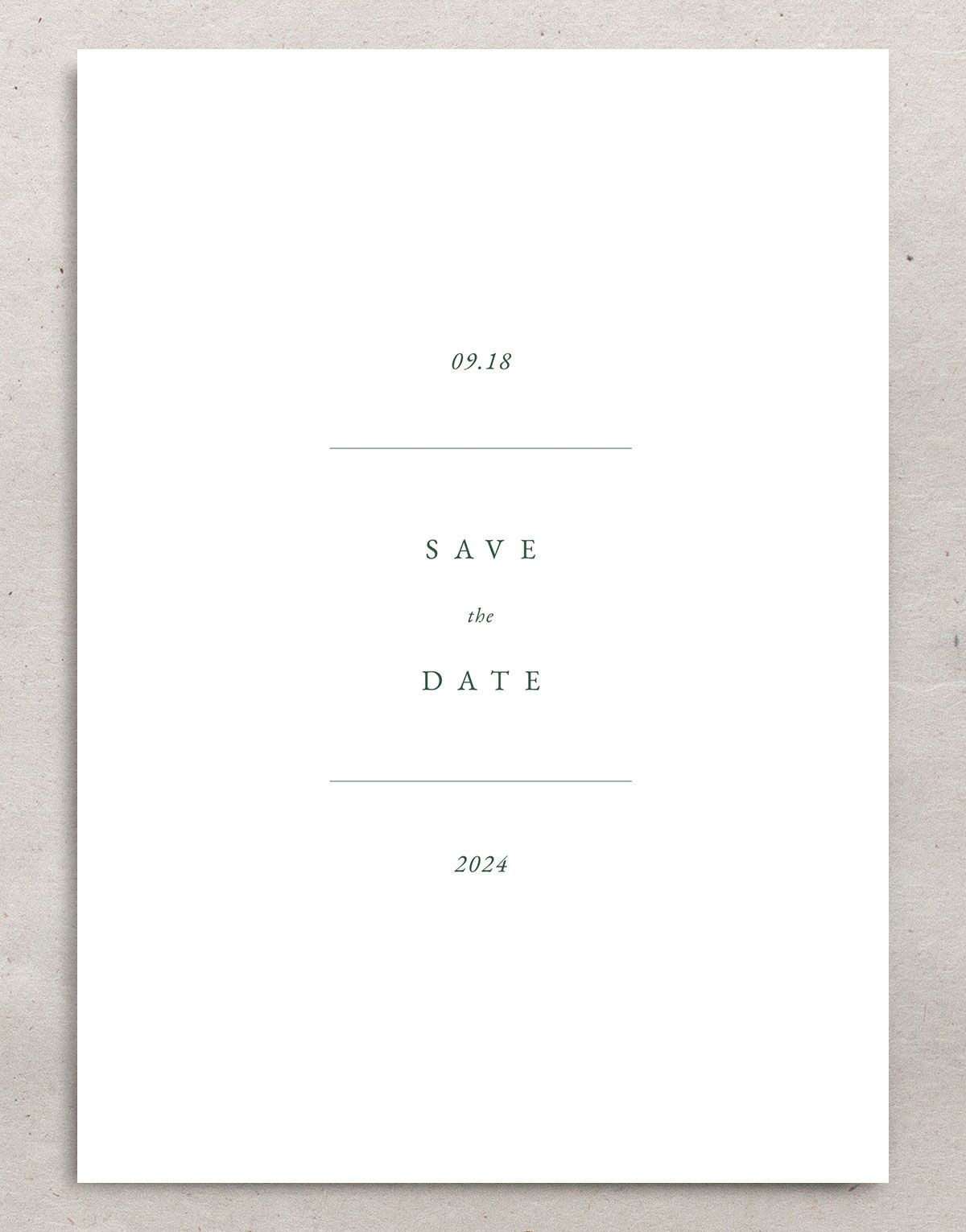 Cactus Blossom Save the Date Cards back in Pure White