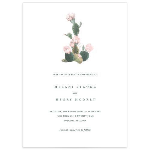 Cactus Blossom Save the Date Cards