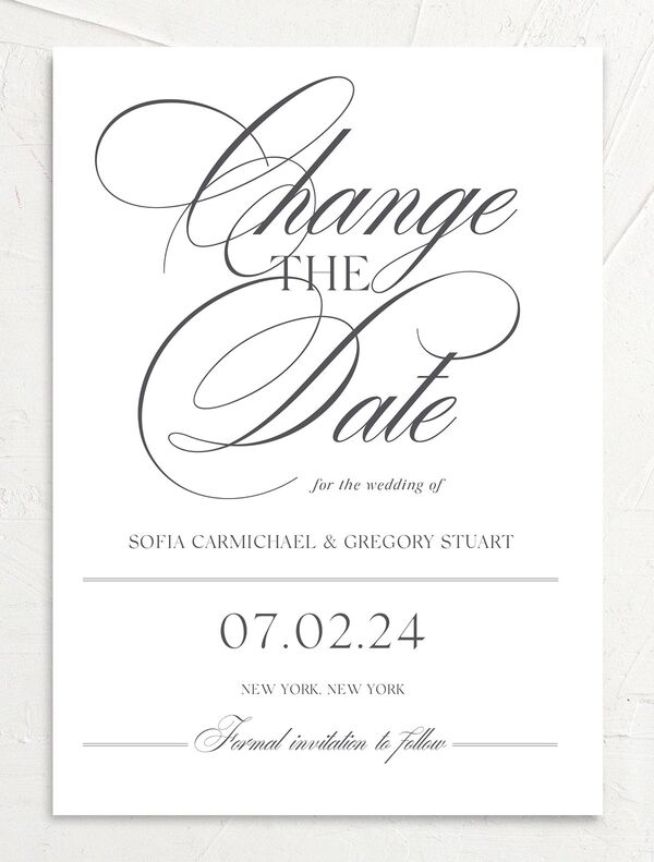 Classic Blooms Change the Date Cards front in Pure White