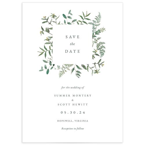 Wildflower Frame Save The Date Cards