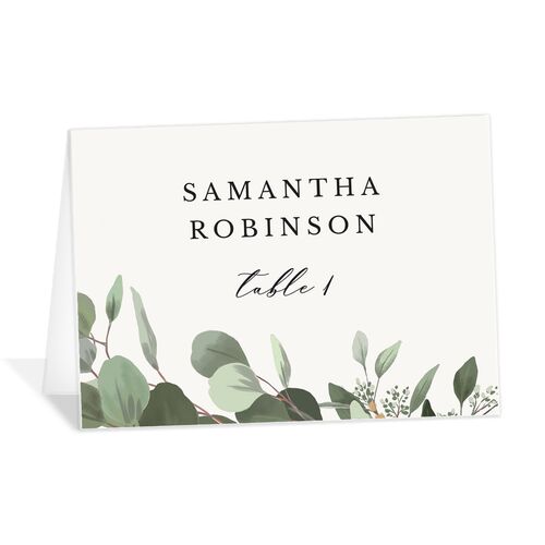 Painted Eucalyptus Place Cards