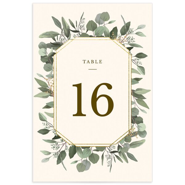 Painted Eucalyptus Table Numbers back in Dijon