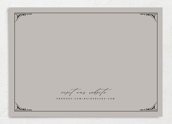 Gothic Dusk Save The Date Cards back in Midnight