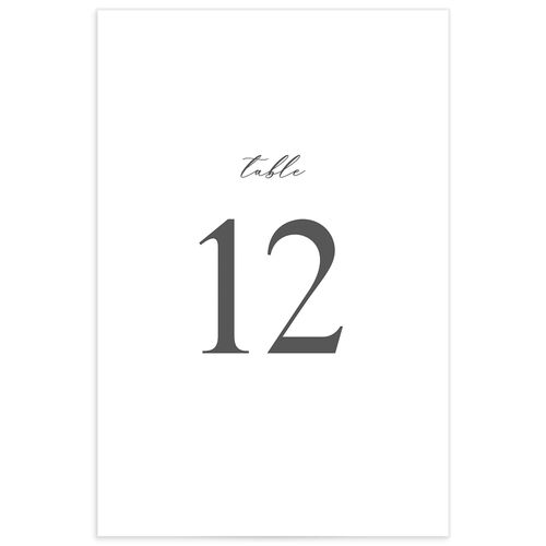 Timeless Script Table Numbers - Medieval Grey