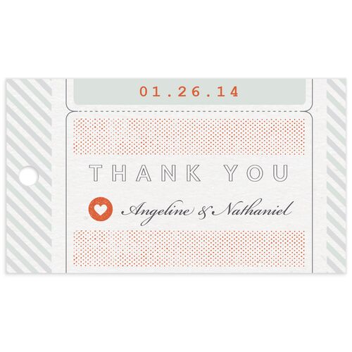 Classic Boarding Pass Favor Gift Tags