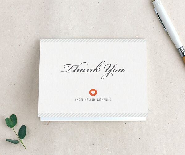 Classic Boarding Pass Thank You Cards front in Jewel Green