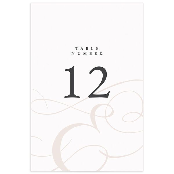 Ornate Ampersand Table Numbers front in Daisy