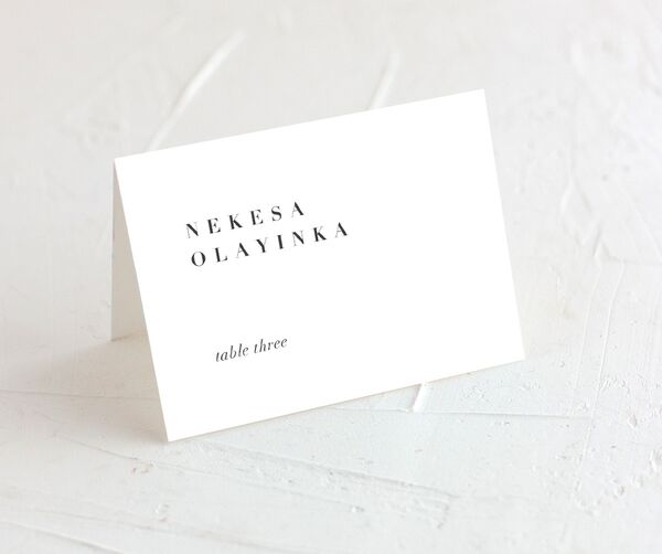 Marbled Canvas Place Cards front in French Blue