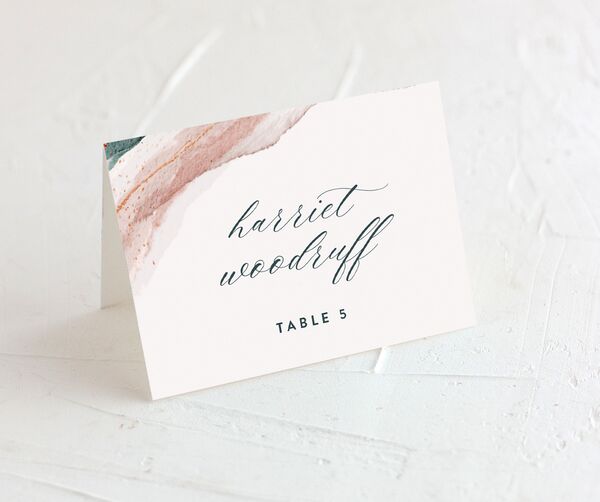 Coastal Canvas Place Cards front in Blue
