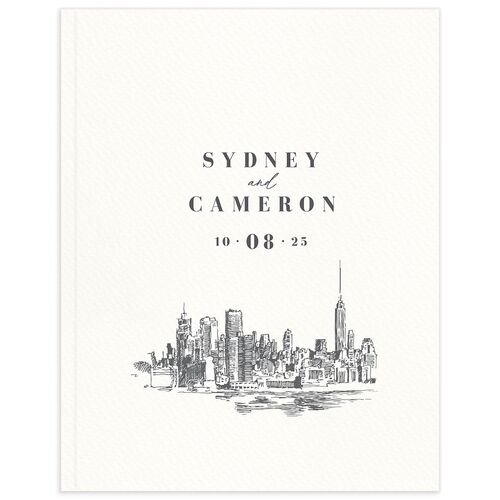 Manhattan Skyline Wedding Guest Book