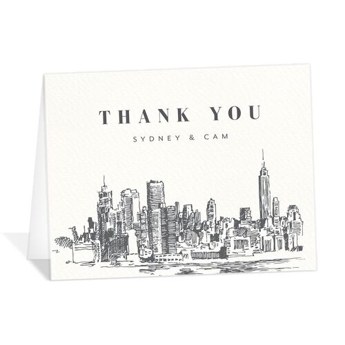 Manhattan Skyline Thank You Cards