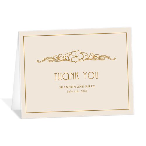 Floral Antiquity Thank You Cards