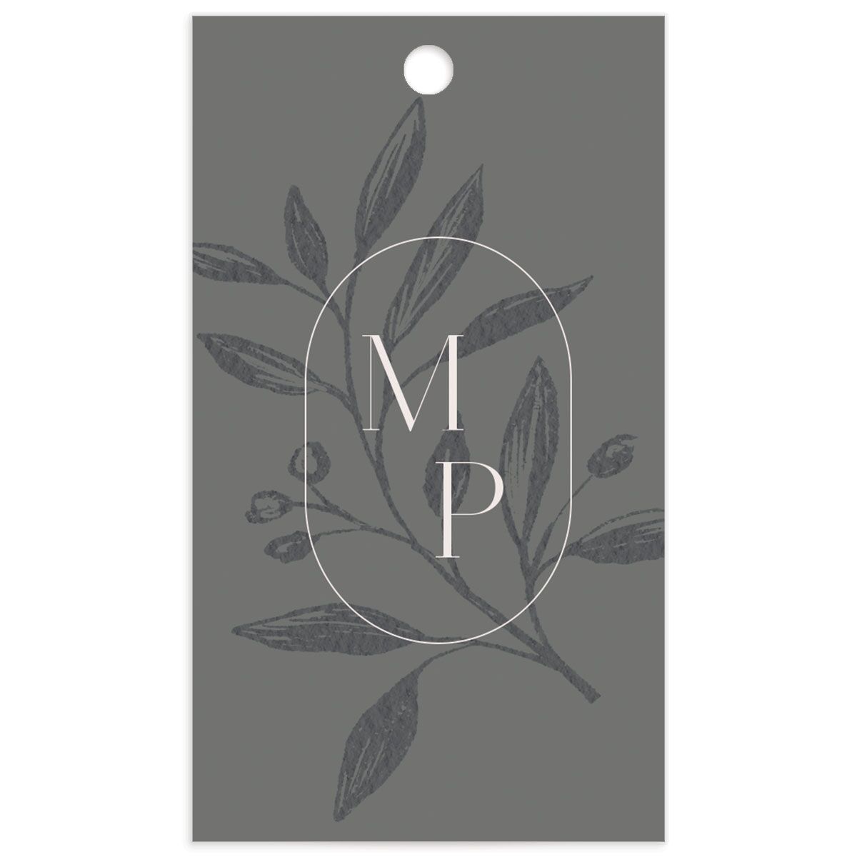 Timeless Monogram Favor Gift Tags back in Silver