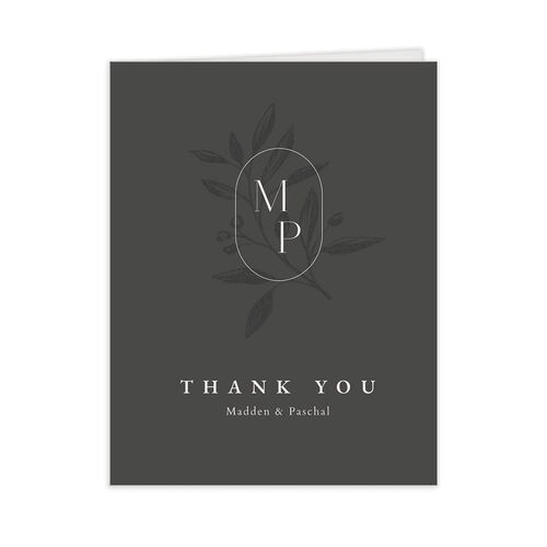 Timeless Monogram Thank You Cards