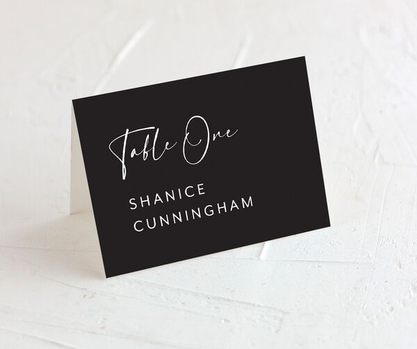 Signature Style Place Cards front in Pure White