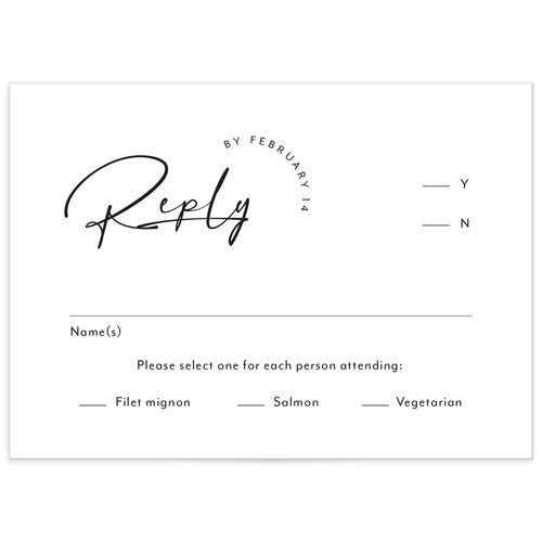 Signature Style Wedding Response Cards