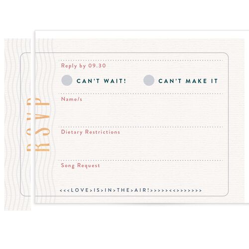 Retro Travel Wedding Response Cards