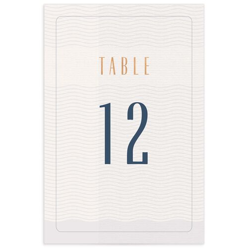 Retro Travel Table Numbers