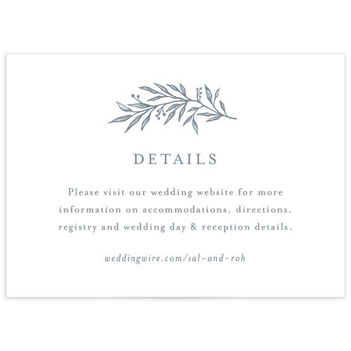 Elegant Emblem Wedding Enclosure Cards