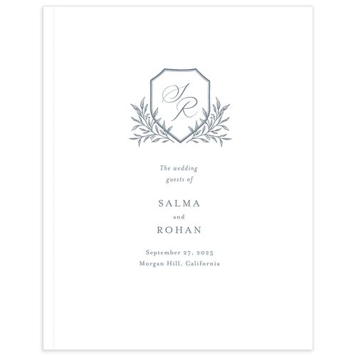 Elegant Emblem Wedding Guest Book