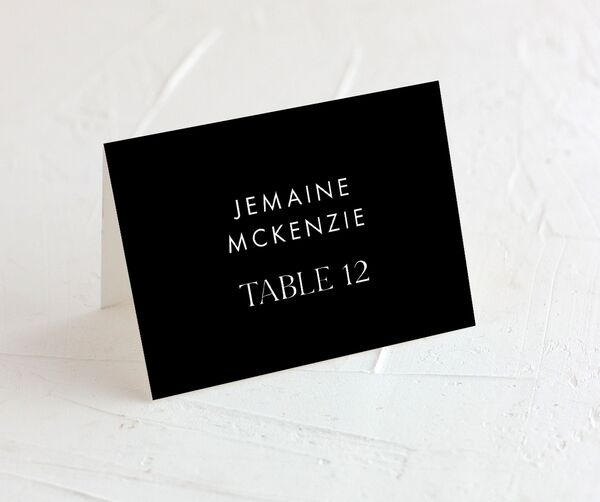 Timeless Bold Place Cards front in Midnight