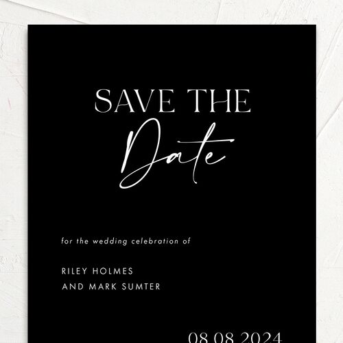 Timeless Bold Save the Date Cards